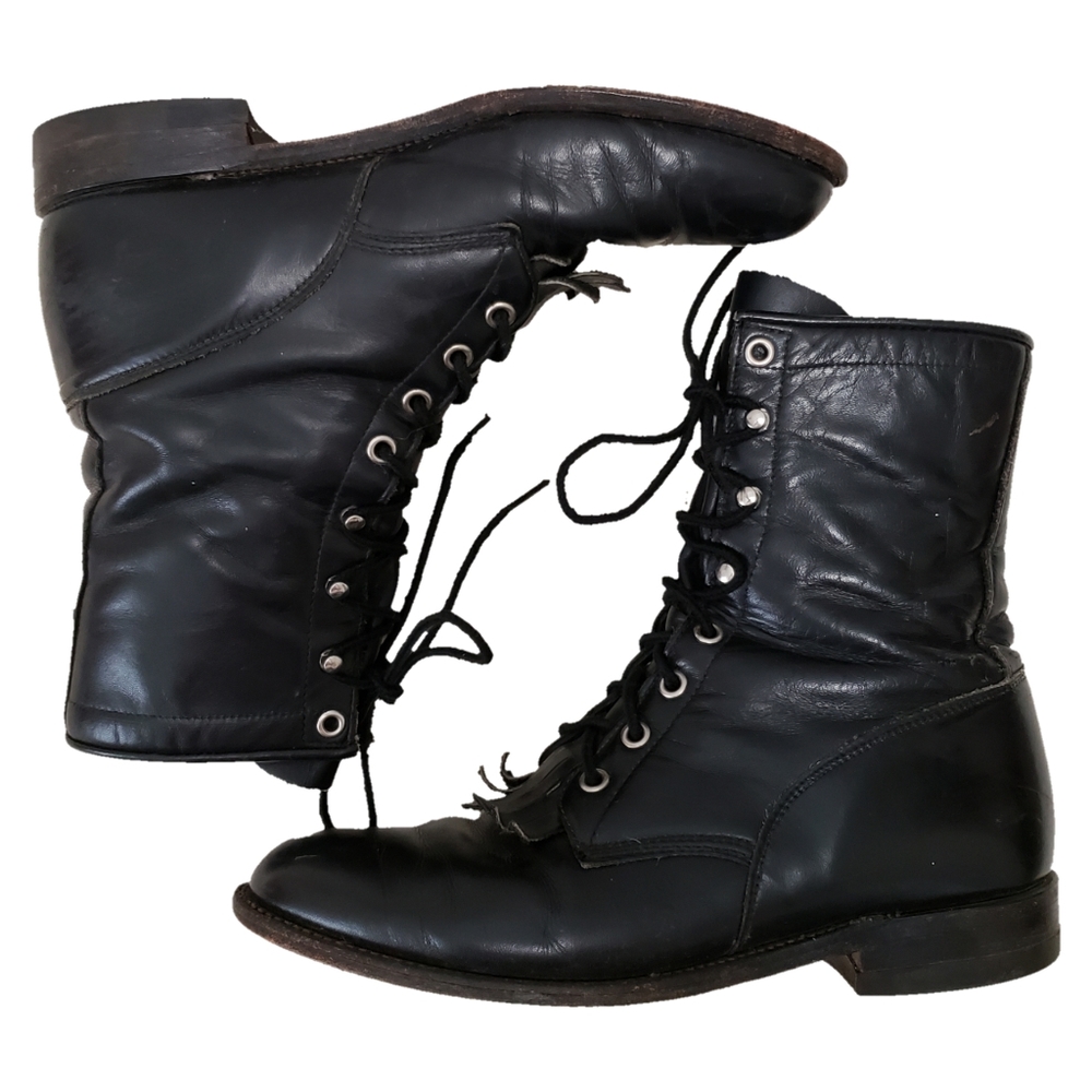 Vintage western roper granny boots
